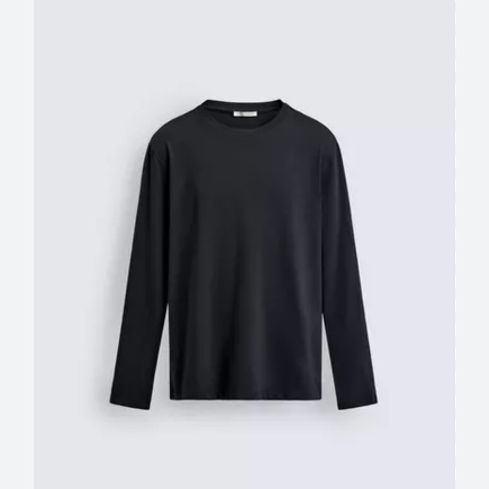 Men’s Zara Elegant long sleeve Black Top
